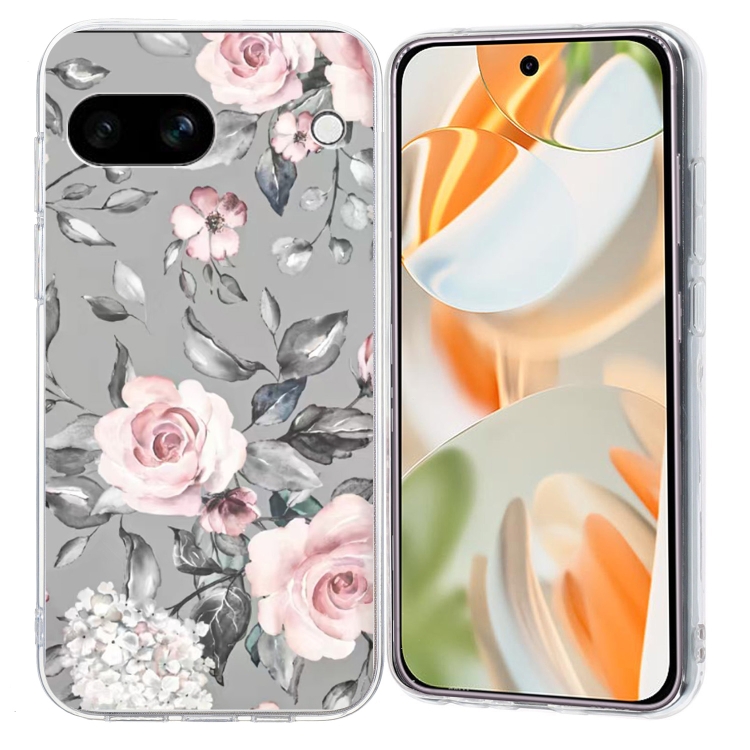 ART TPU Védőburkolat Google Pixel 9a FLOWERS GREY akciós termékkép 1