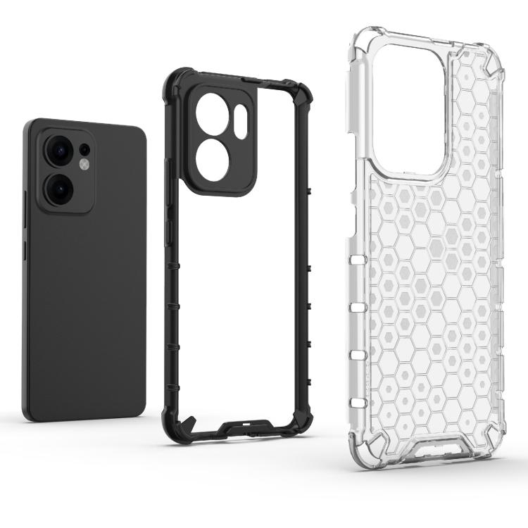 HONEYCOMB Védőburkolat Oppo Reno13 F 5G fekete termék 2. képe