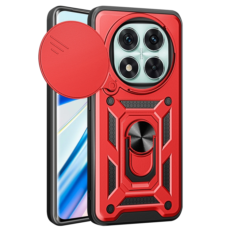 RING KAMERA Borító tartóval a Xiaomi-hoz Redmi Note 14 Pro 5G / Poco X7 piros akciós termékkép 1