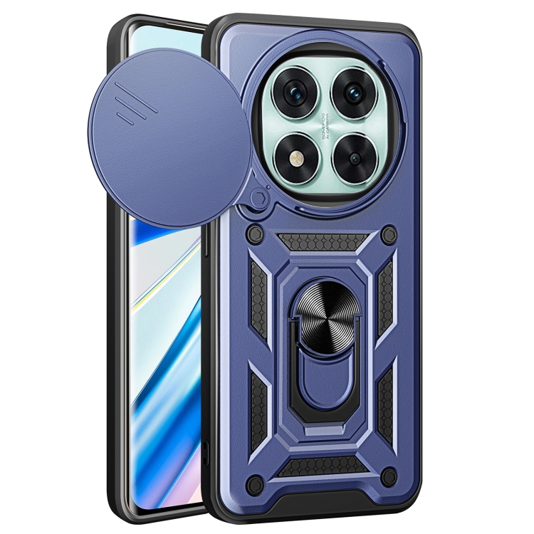 RING KAMERA Borító tartóval a Xiaomi-hoz Redmi Note 14 Pro 5G / Poco X7 kék akciós termékkép 1