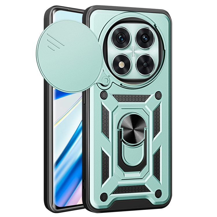 RING KAMERA Borító tartóval a Xiaomi-hoz Redmi Note 14 Pro 5G / Poco X7 zöld akciós termékkép 1
