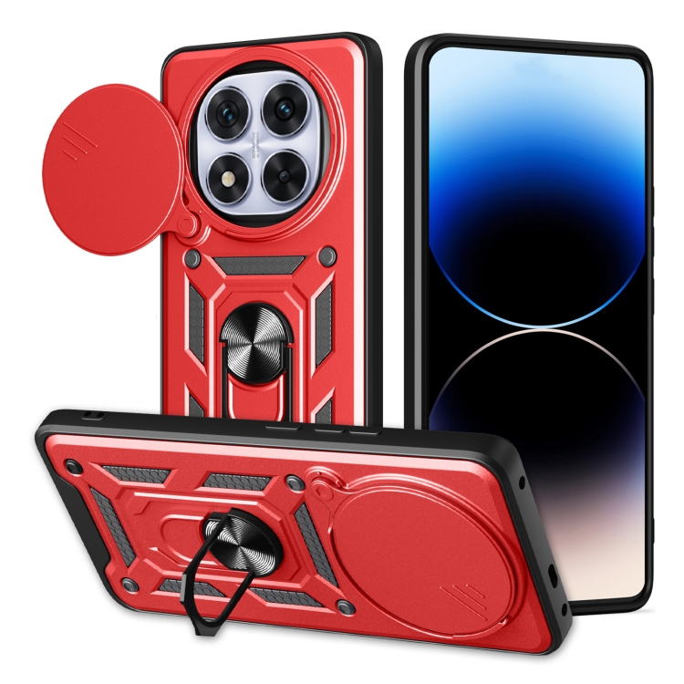 RING KAMERA Borító tartóval Xiaomi-hoz Redmi Note 14 Pro+ 5G piros akciós termékkép 1