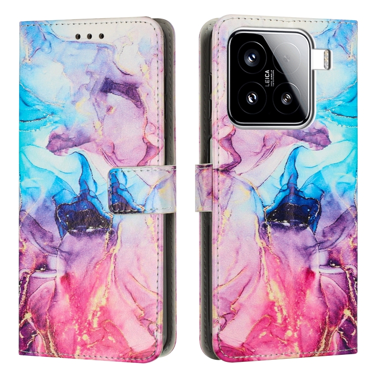 ART MARBLE Pénztárca tok Xiaomi 15 PINK PURPLE telefonhoz akciós termékkép 1