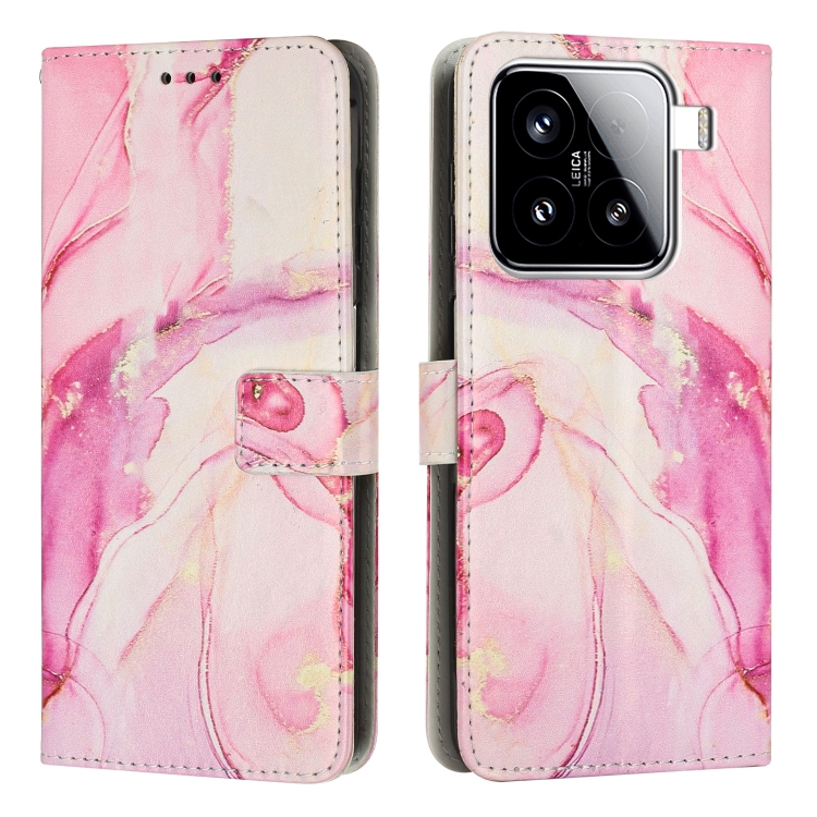 ART MARBLE Pénztárca tok Xiaomi 15 ROSE GOLD telefonhoz akciós termékkép 1