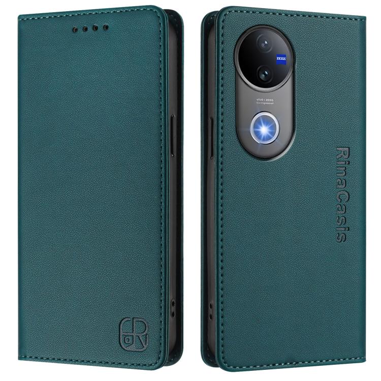 RINA Csuklós tok Vivo V50 5G sötétzöld termék 2. képe