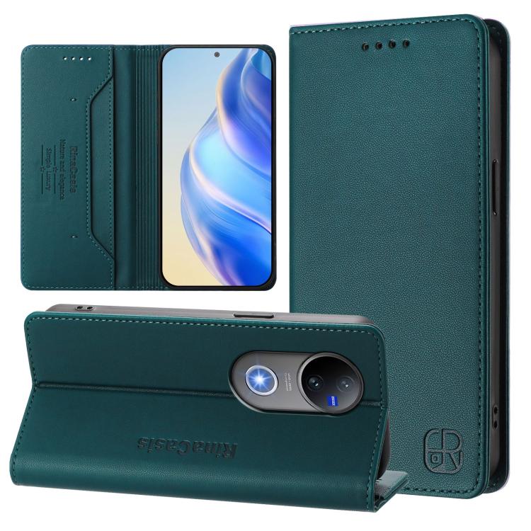 RINA Csuklós tok Vivo V50 5G sötétzöld akciós termékkép 1