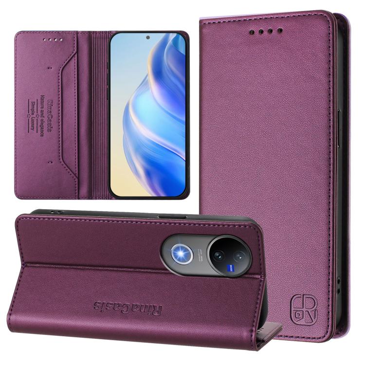 RINA Flip tok Vivo V50 5G sötétlila színhez akciós termékkép 1