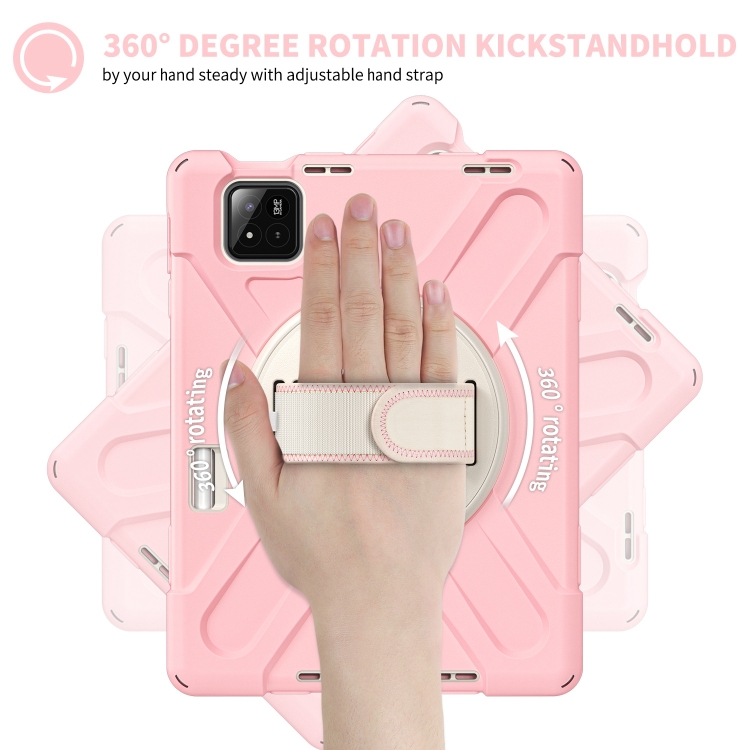 SOLID Tartós tok a Xiaomi Pad 7 / 7 Pro világos rózsaszín termék 2. képe