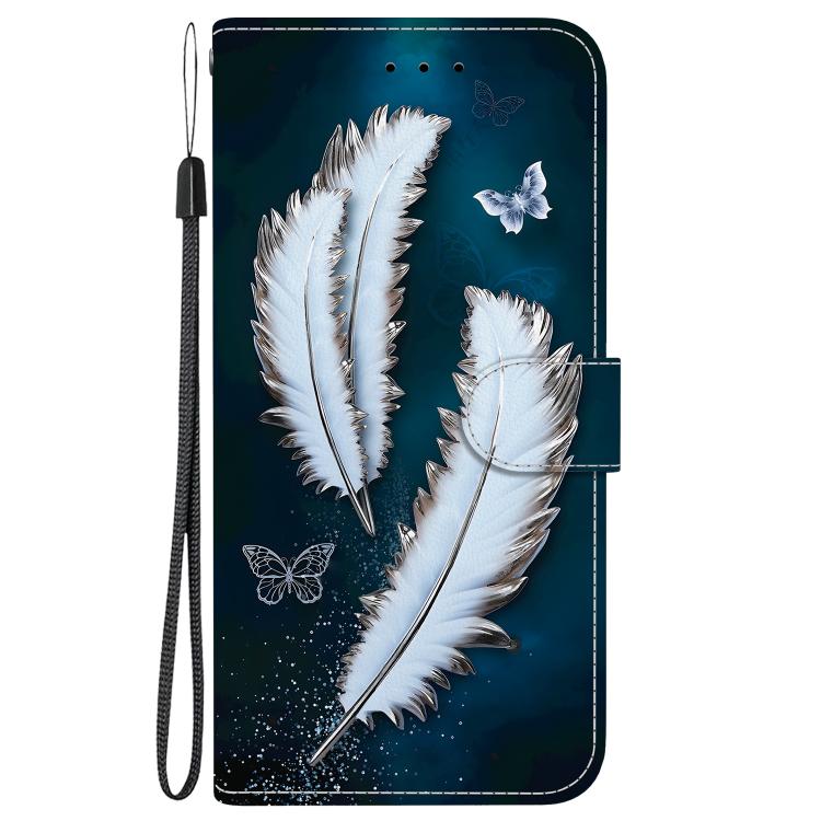 ART Pénztárcahuzat Infinix Hot 50 5G WHITE FEATHERS-hoz akciós termékkép 1