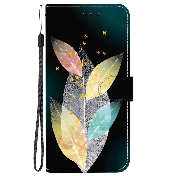 ART Tárcahuzat Infinix-hez Hot 50 5G SZÍNES LEVELEK akciós termékkép 1