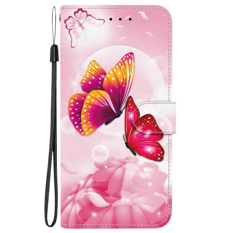 ART Pénztárcahuzat Infinix Hot 50 5G PINK BUTTERFLIES-hoz akciós termékkép 1