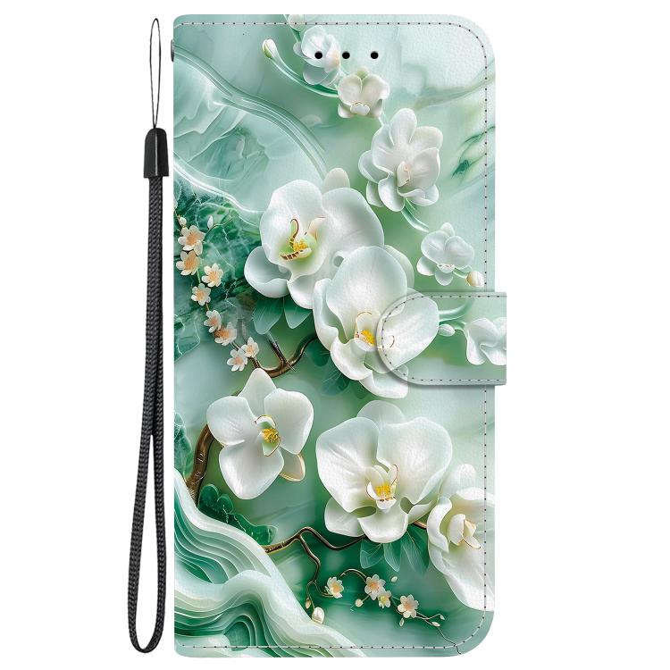 ART Pénztárcahuzat Infinix számára Hot 50 5G JADE FLOWERS akciós termékkép 1