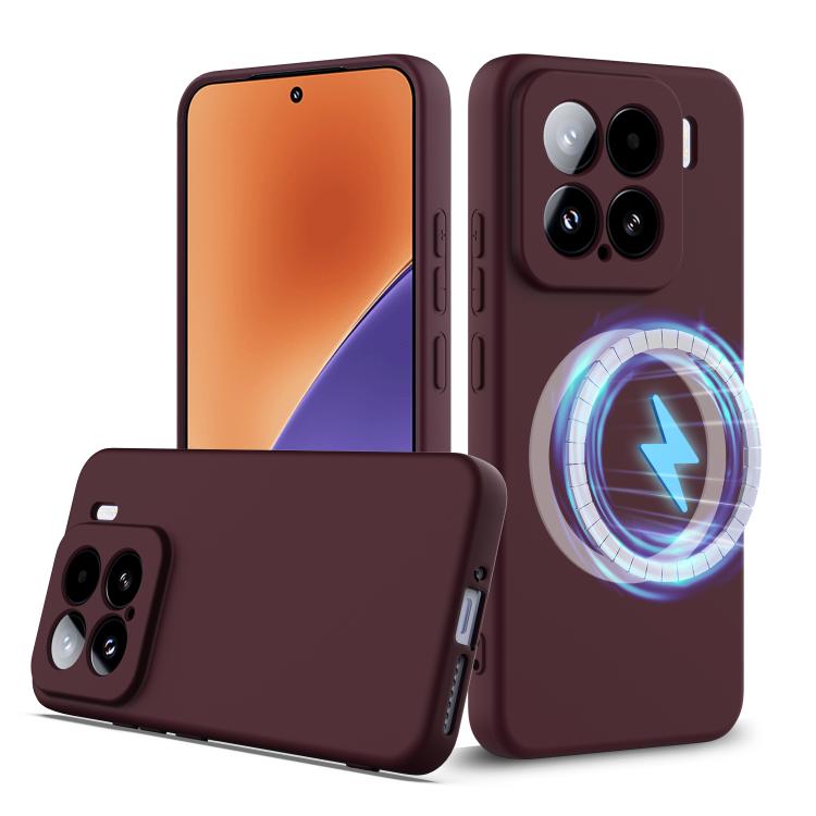 RUBBER MAGSAFE Szilikon tok Xiaomi 15 PLUM COLOR készülékhez akciós termékkép 1