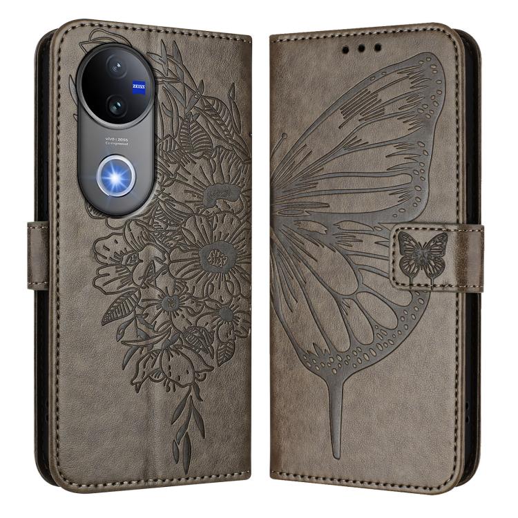 ART BUTTERFLY Tárcatáska Vivo V50 5G szürke akciós termékkép 1