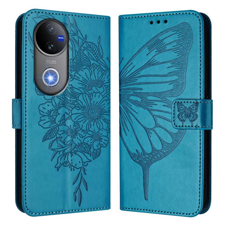 ART BUTTERFLY Pénztárca tok Vivo V50 5G kék színhez akciós termékkép 1