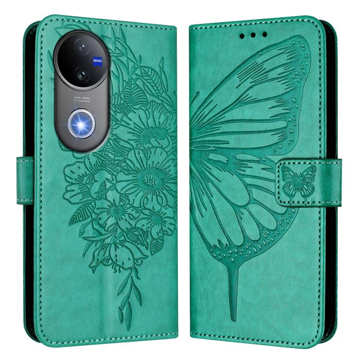 ART BUTTERFLY Tárcatáska Vivo V50 5G zöld akciós termékkép 1