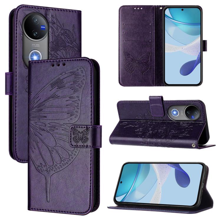 ART BUTTERFLY Lila pénztárca tok Vivo V50 5G termék 2. képe
