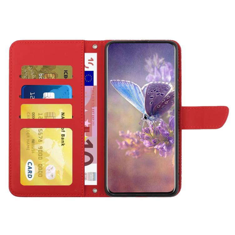 ART BLOSSOM Pénztárca tok Infinix Hot 50 Pro piros termék 2. képe