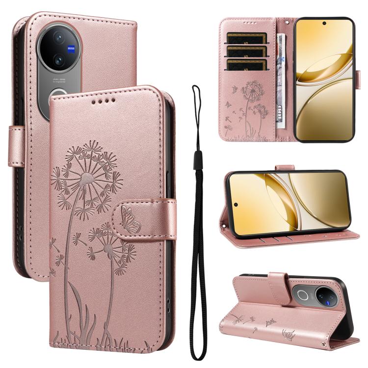 ART DANDELION Pénztárca tok Vivo V50 5G rózsaszín akciós termékkép 1