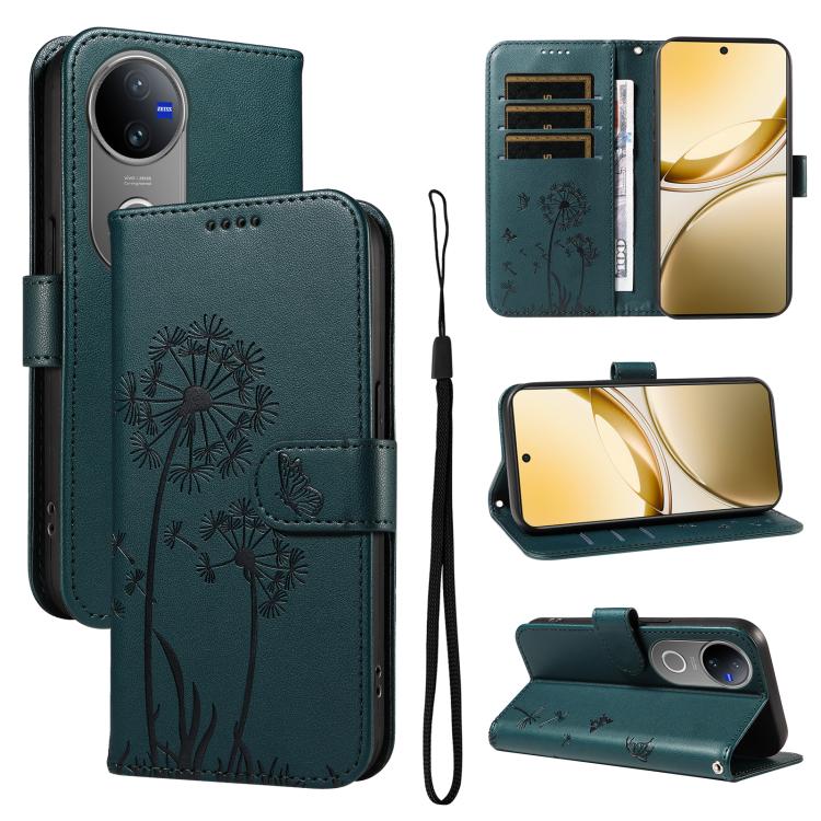 ART DANDELION Tárcatáska Vivo V50 5G sötétzöld akciós termékkép 1