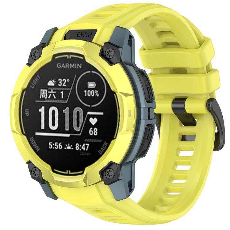 SILICONE Cserélhető heveder Garmin Instinct 3 50mm sárga akciós termékkép 1