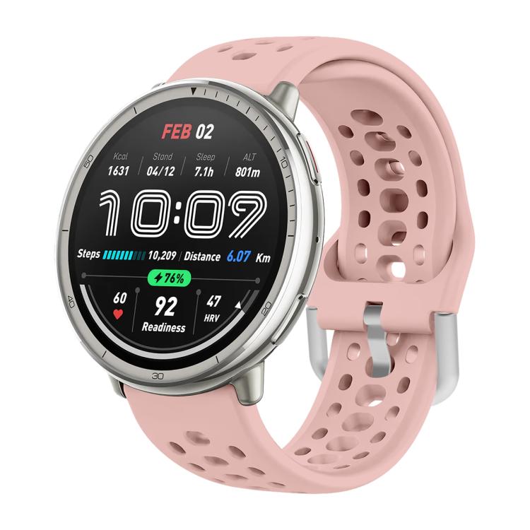 HOLE Szilikon szíj a Amazfit Active 2 világos rózsaszín akciós termékkép 1