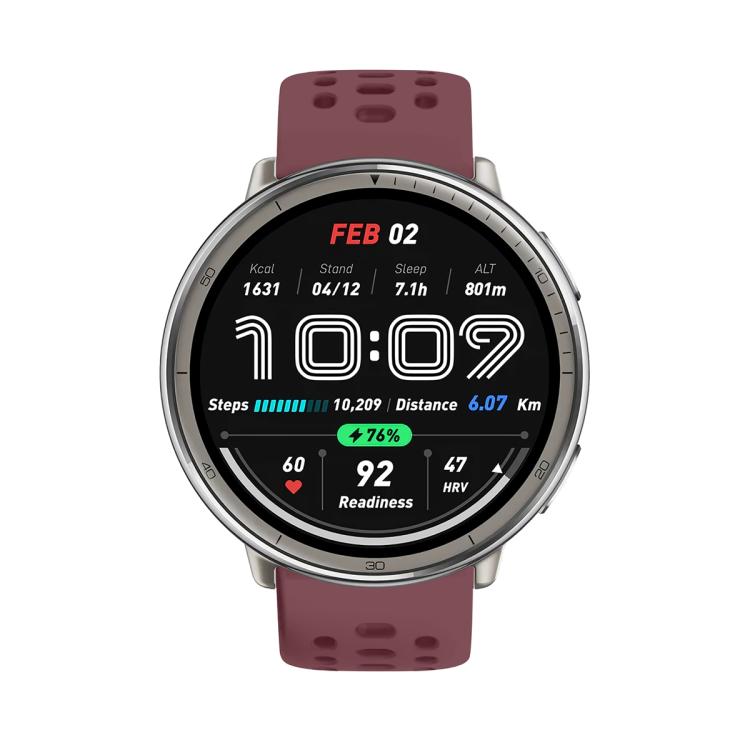 HOLE Szilikon szíj Amazfit Active 2 bordó színhez termék 2. képe