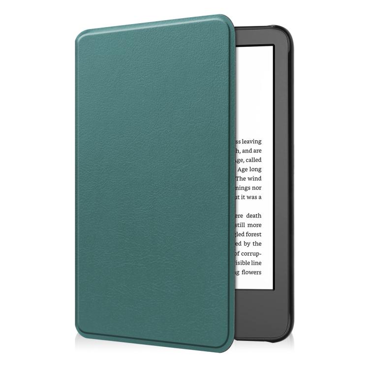 LEATHER Zárható tok Amazon Kindle 2024 készülékhez, zöld termék 2. képe