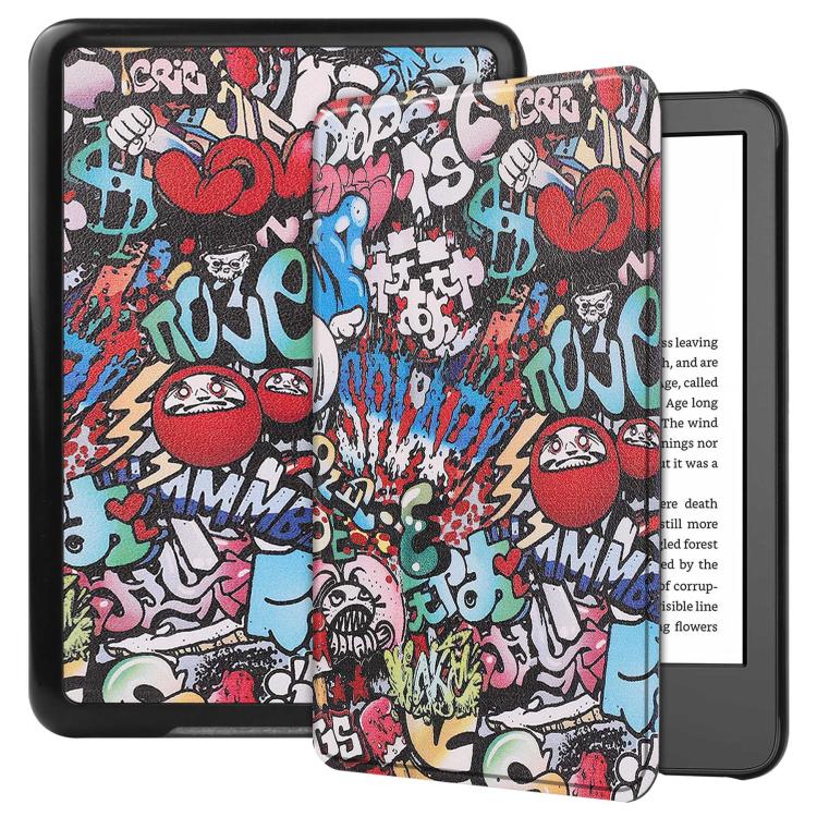 ART Felhajtható tok Amazon Kindle 2024 GRAFFITI készülékhez akciós termékkép 1