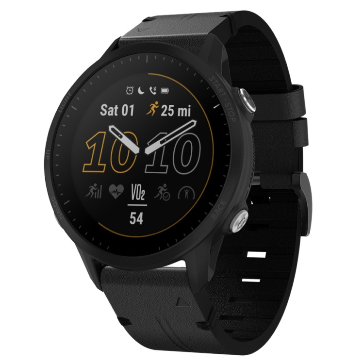 LEATHER Bőr szíj Garmin Forerunner 955-höz, fekete akciós termékkép 1