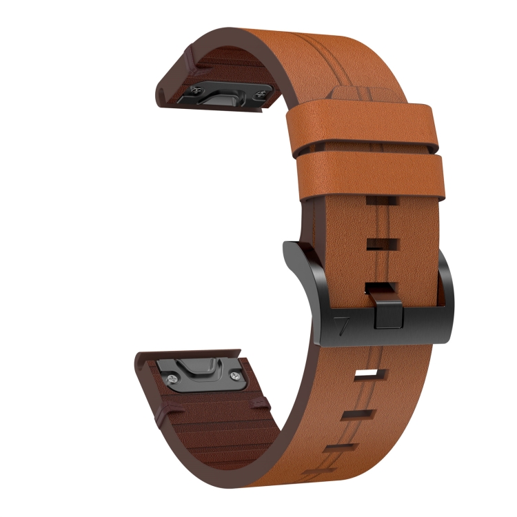 LEATHER Bőrszíj Garmin-hez Fenix 7S / 7S Pro / 7S Solar / 7S Zafír barna termék 2. képe