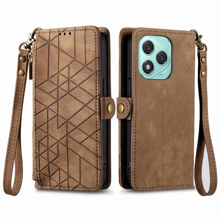 GEOM pénztárca tok Honor 400 Lite barna termék 2. képe