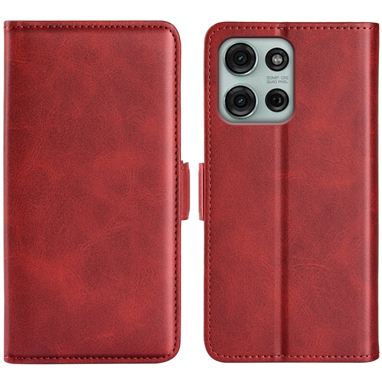 SIDE Pénztárca tok Motorola Moto-hoz G75 5G piros akciós termékkép 1
