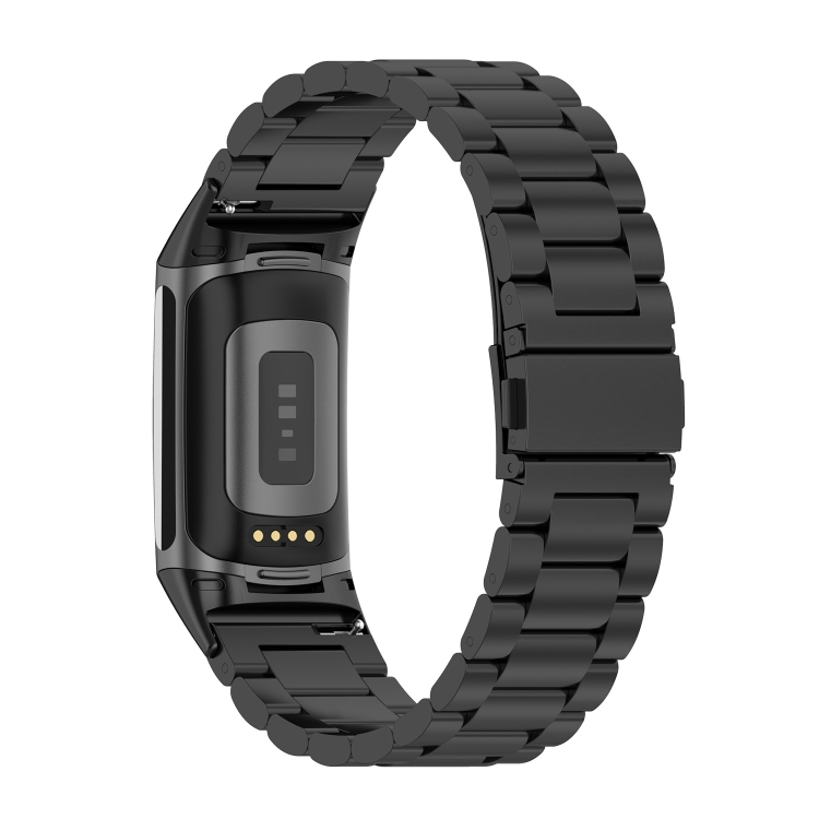 CLASSIC Fém szíj Fitbit Charge 6-hoz, fekete akciós termékkép 1