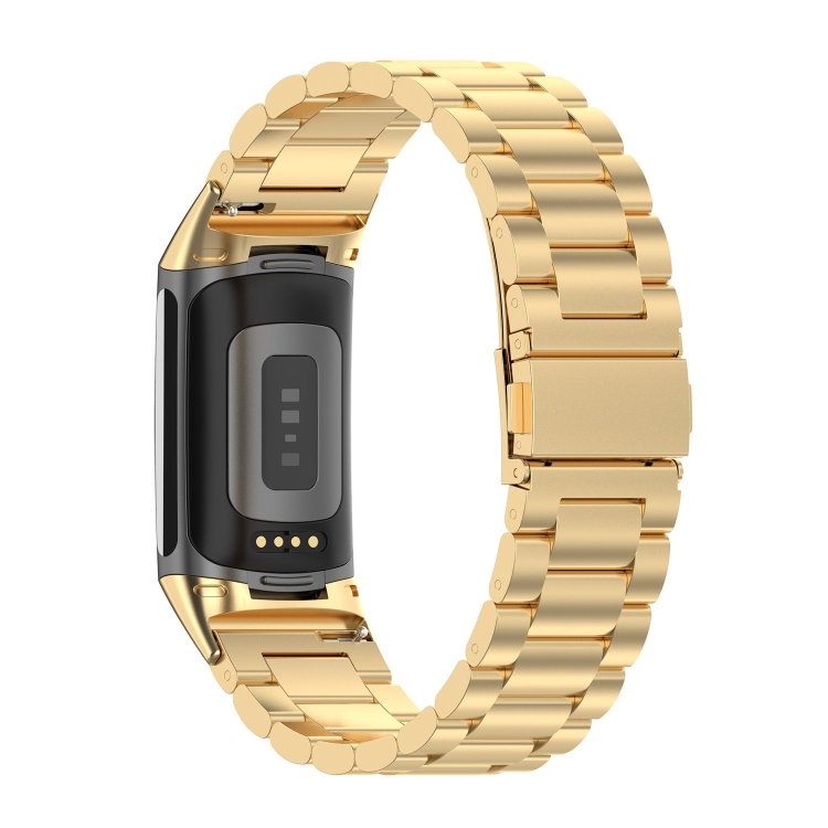CLASSIC Fém szíj Fitbit Charge 6 arany színűhöz akciós termékkép 1