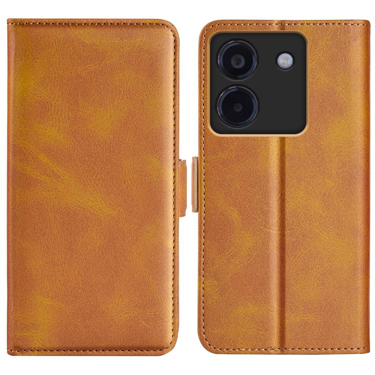 SIDE pénztárca tok Xiaomi Poco M7 Pro 5G világosbarna akciós termékkép 1