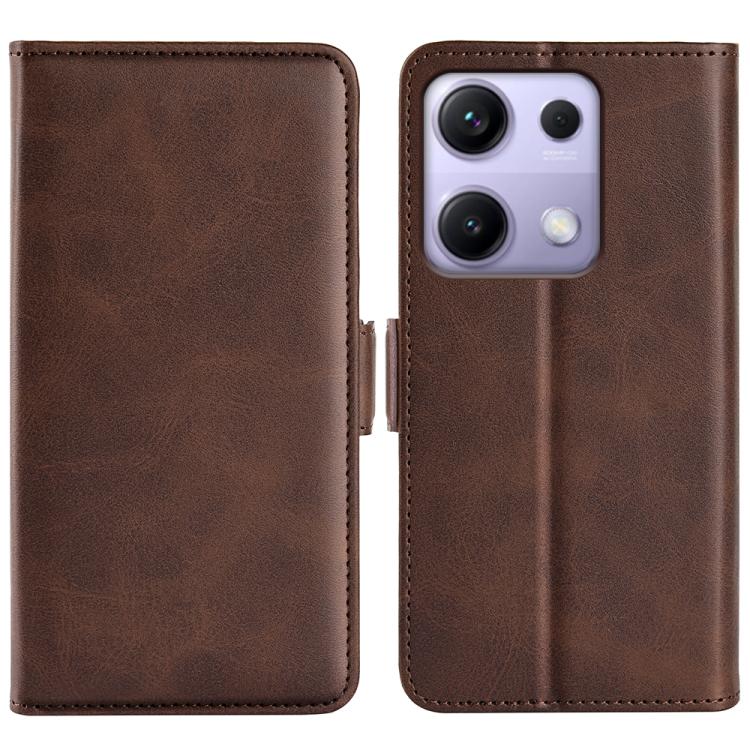 SIDE pénztárca tok Xiaomi Redmi Note 14S sötétbarna akciós termékkép 1