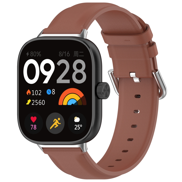 LEATHER Bőrszíj Xiaomi Redmi Watch 5 barna akciós termékkép 1