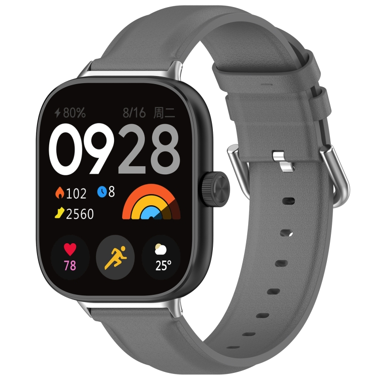 LEATHER Bőrszíj Xiaomi Redmi Watch 5 szürke akciós termékkép 1