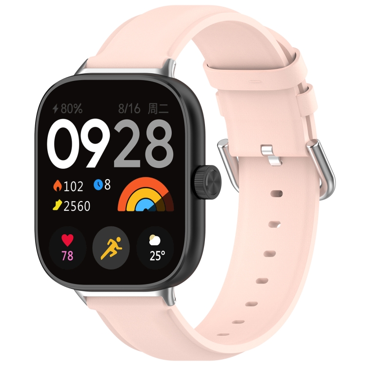 LEATHER Bőrszíj a Xiaomi Redmi Watch 5 világos rózsaszín akciós termékkép 1