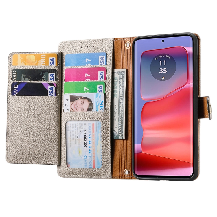 HEART Tárcatáska Motorola Moto-hoz G75 5G szürke termék 2. képe