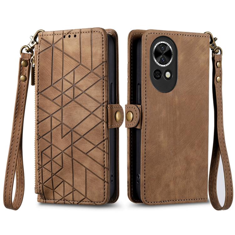 GEOM pénztárca tok Huawei Nova 13 barna termék 2. képe