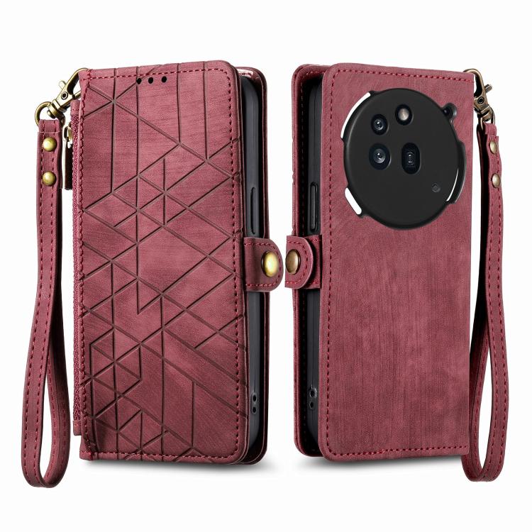 GEOM pénztárca tok Nothing Phone (3a) piros termék 2. képe
