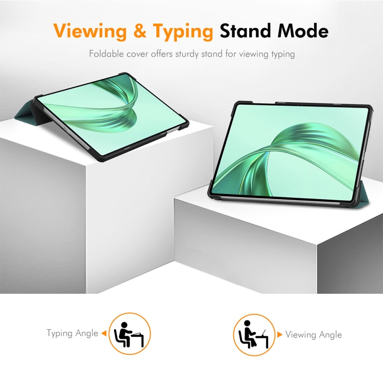 ENKAY LEATHER Flip tok Honor-hoz Pad X8a kék termék 2. képe