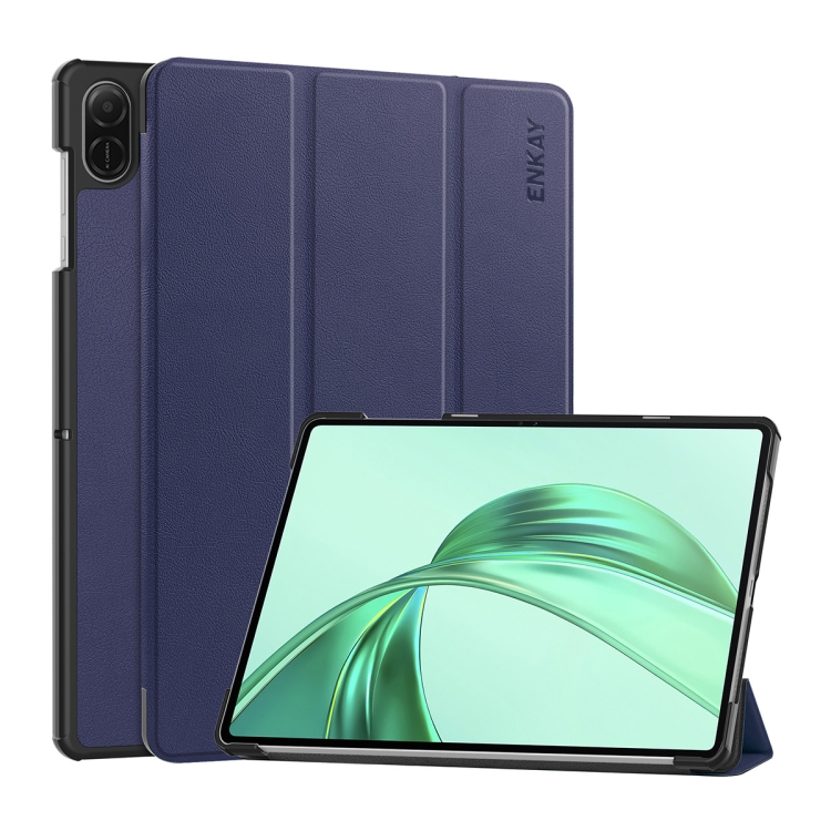 ENKAY LEATHER Flip tok Honor-hoz Pad X8a kék akciós termékkép 1