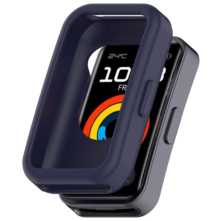 TPU HALF COVER Fedél a Huawei 10. sáv / 9. sáv / 8. sáv sötétkék akciós termékkép 1