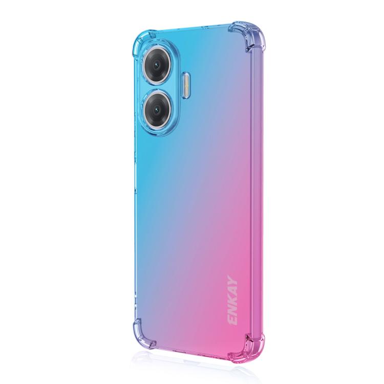 ENKAY GRADIENT Védőtok Xiaomi Poco F7 BLUE PINK készülékhez akciós termékkép 1
