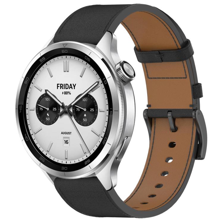 LEATHER Bőrszíj Xiaomi Watch S4 fekete akciós termékkép 1