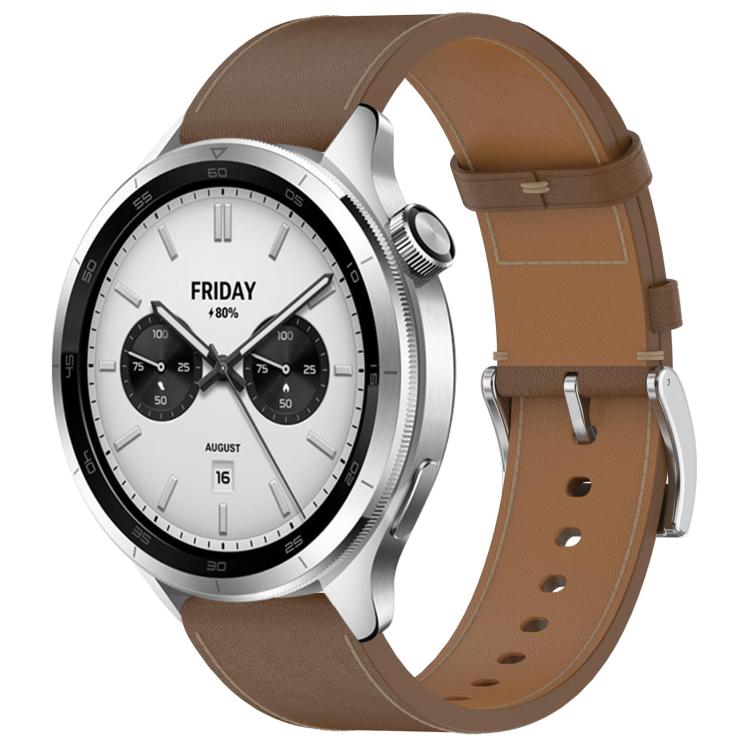 LEATHER Bőrszíj a Xiaomi Watch S4 barna akciós termékkép 1