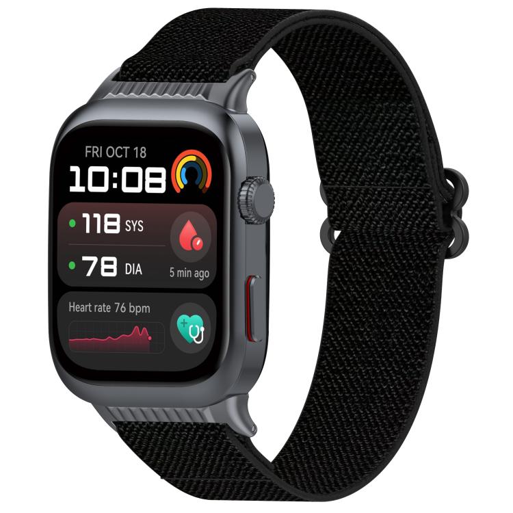 NYLON Rugalmas pánt Huawei Watch D2-hez fekete akciós termékkép 1
